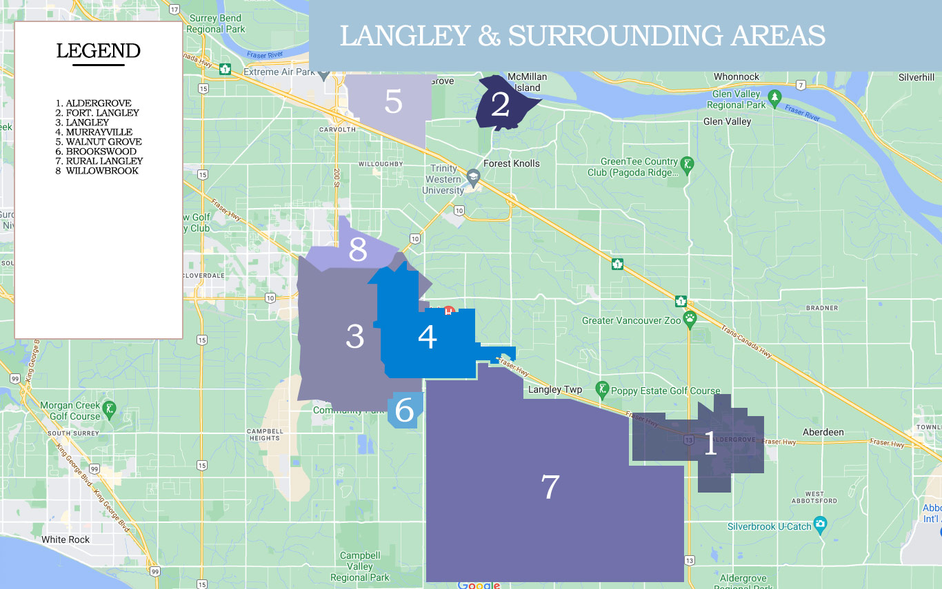 best neighbourhoods in langley